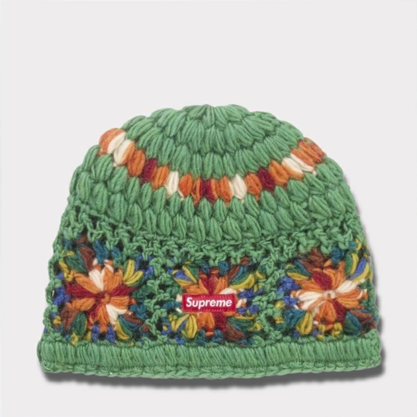 Supreme 21FW 流れる Crochet Beanie ニット帽 ビーニー