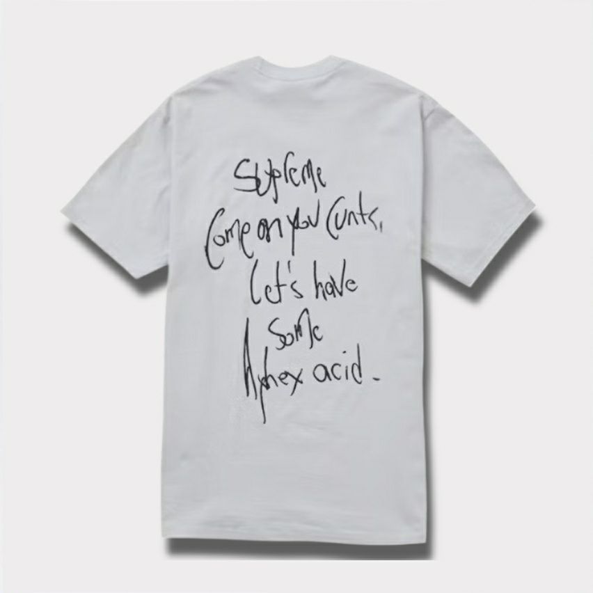 Supreme シュプリーム 2025SS Aphex Twin Windowlicker Tee エイフェックスツインウィンドウリッカーTシャツ セメント 灰2