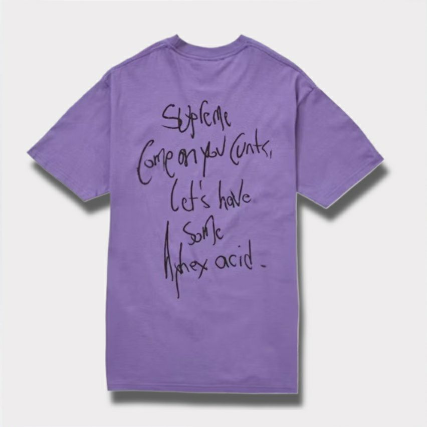 Supreme シュプリーム 2025SS Aphex Twin Windowlicker Tee エイフェックスツインウィンドウリッカーTシャツ パープル1