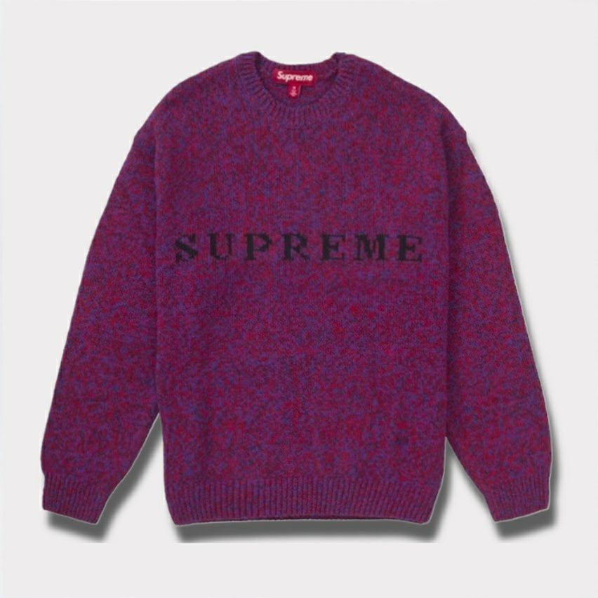 Supreme シュプリーム 2025SS Contrast Logo Sweater コントラストロゴセーター レッドメレンゲ