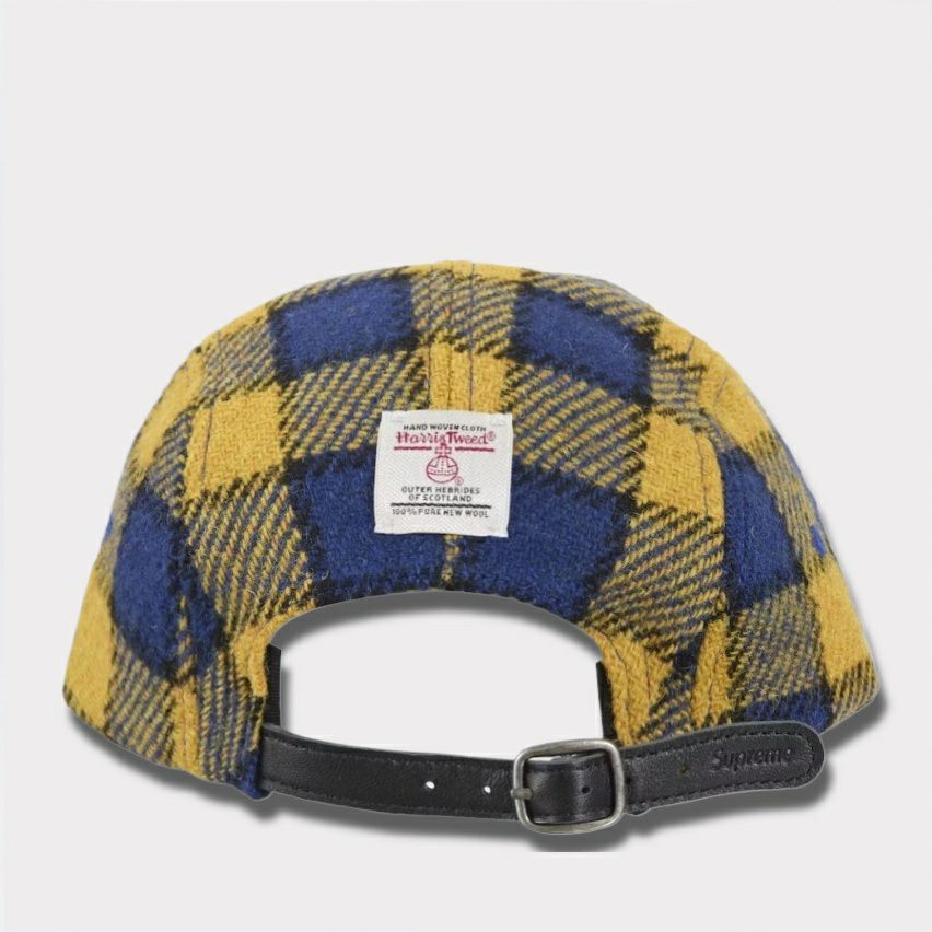 Supreme シュプリーム 2025SS Harris Tweed Camp Cap ハリスツイードキャンプキャップ イエロープレイド1