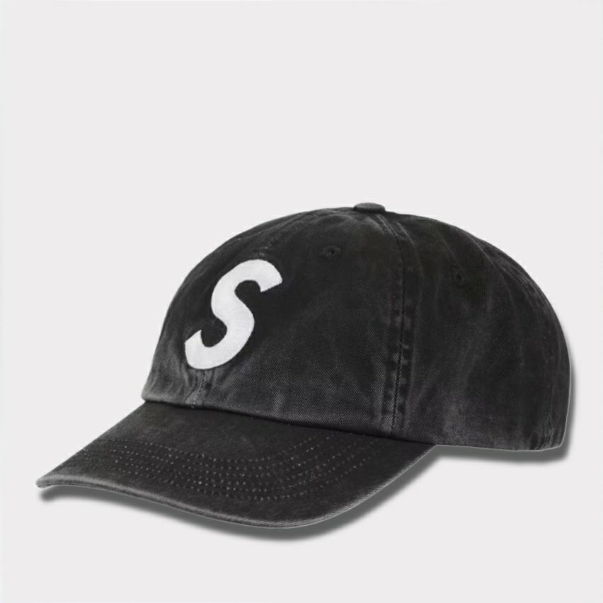 Supreme シュプリーム 2025SS Pigment Coated S Logo 6Panel ピグメントコートSロゴ6パネルキャップ ブラック