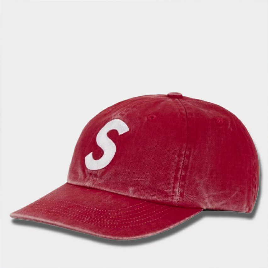 Supreme シュプリーム 2025SS Pigment Coated S Logo 6Panel ピグメントコートSロゴ6パネルキャップ レッド 赤