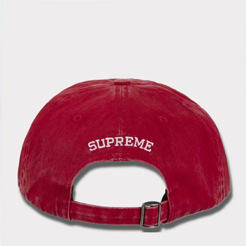 Supreme シュプリーム 2025SS Pigment Coated S Logo 6Panel ピグメントコートSロゴ6パネルキャップ レッド 赤2