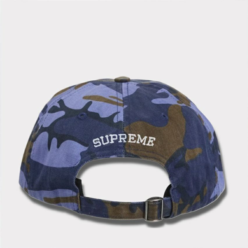 Supreme シュプリーム 2025SS Pigment Coated S Logo 6Panel ピグメントコートSロゴ6パネルキャップ ブルーカモ2
