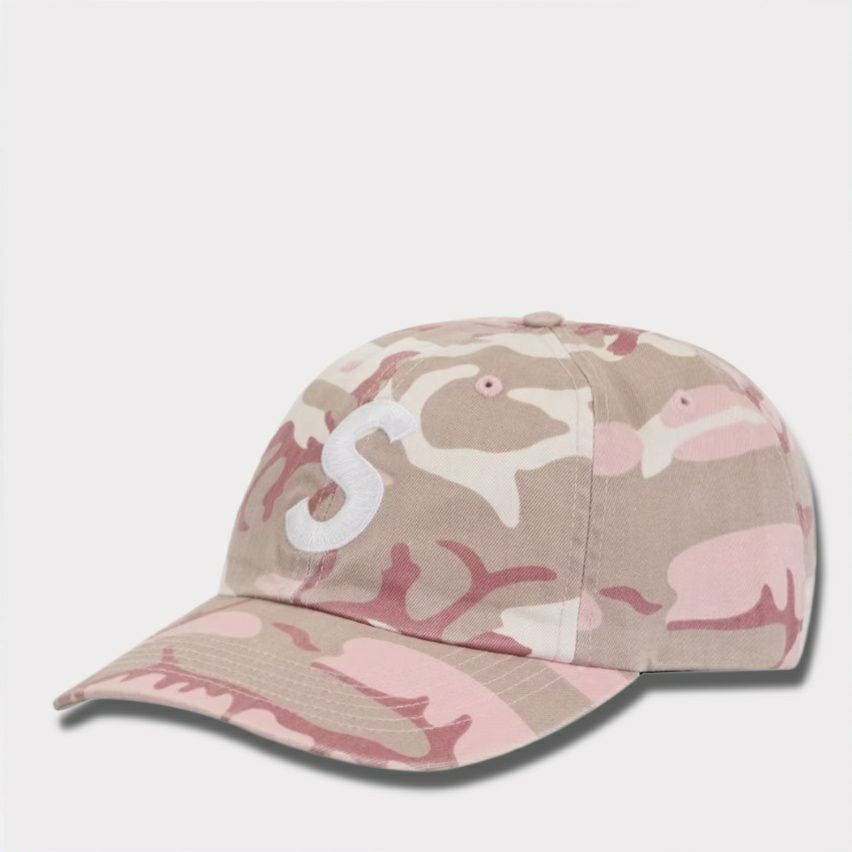  Supreme シュプリーム 2025SS Pigment Coated S Logo 6Panel ピグメントコートSロゴ6パネルキャップ ピンクカモ