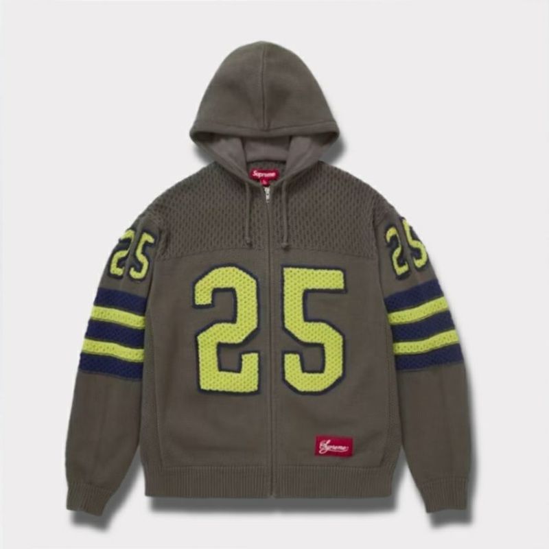 Supreme シュプリーム 2025SS Sport Zip Up Hooded Sweater スポーツジップアップフードセーター グレー