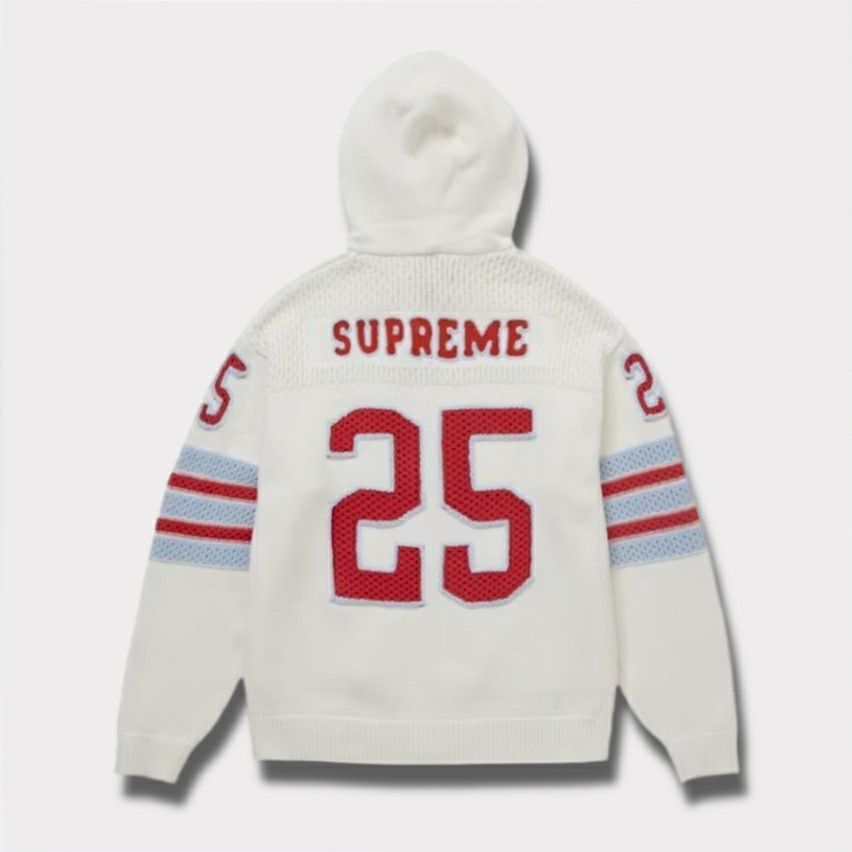 Supreme シュプリーム 2025SS Sport Zip Up Hooded Sweater スポーツジップアップフードセーター　ホワイト2