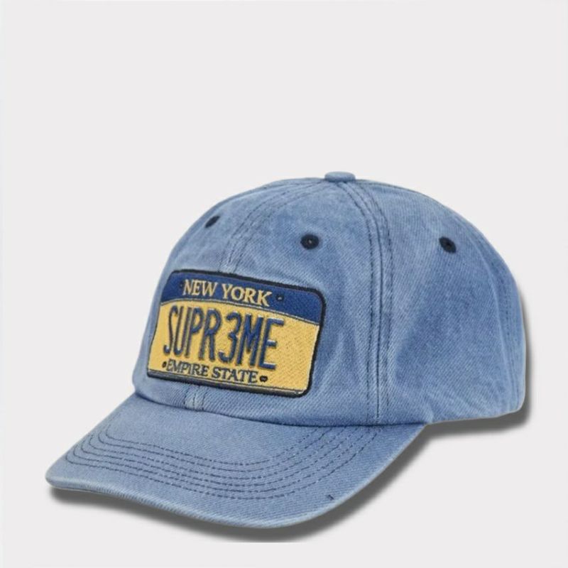Supreme シュプリーム 2025SS License Plate 6Panel Cap ライセンスプレート6パネルキャップ デニム