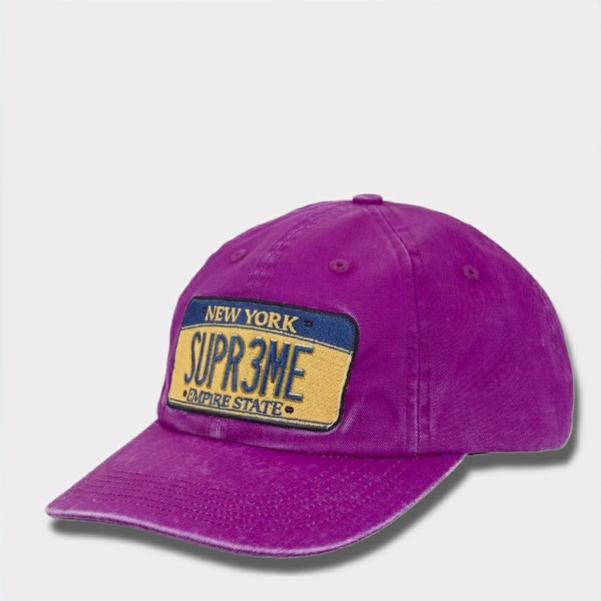 Supreme シュプリーム 2025SS License Plate 6Panel Cap ライセンスプレート6パネルキャップ パープル
