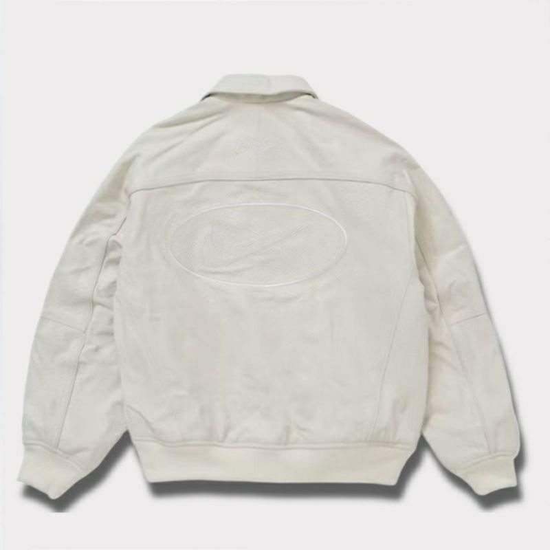 Supreme シュプリーム 2025SS Nike Leather Varsity Jacket ナイキレザーバーシティジャケット ホワイト 白