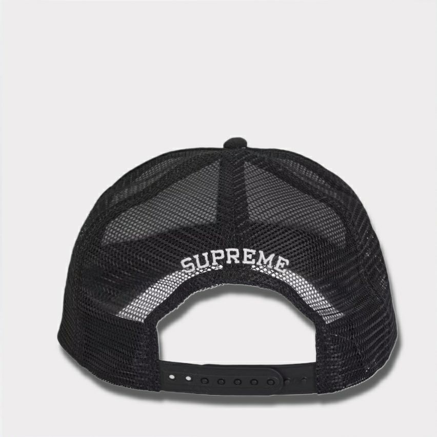 Supreme シュプリーム 2025SS Vaquero Mesh Back 5Panel Cap ヴァケイロメッシュバック5パネルキャップ ブラック　黒1