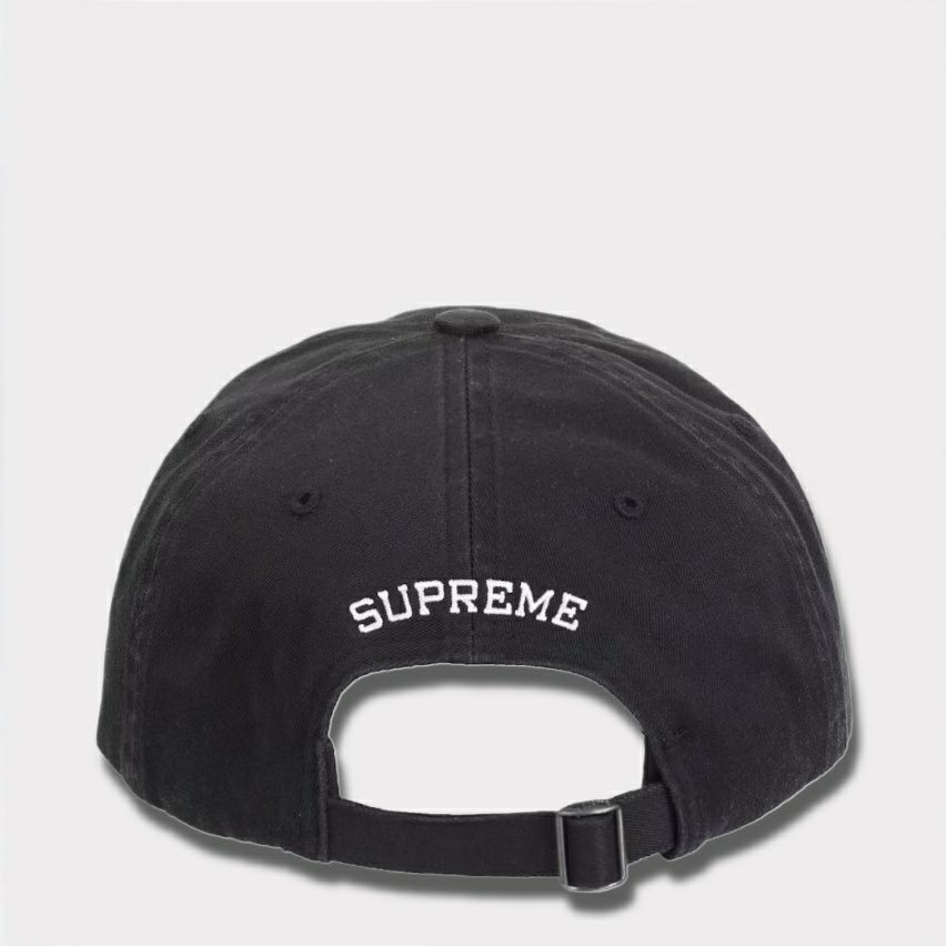 Supreme シュプリーム 2025SS Wings Logo 5Panel Cap ウイングスロゴ6パネルキャップ ブラック　黒1