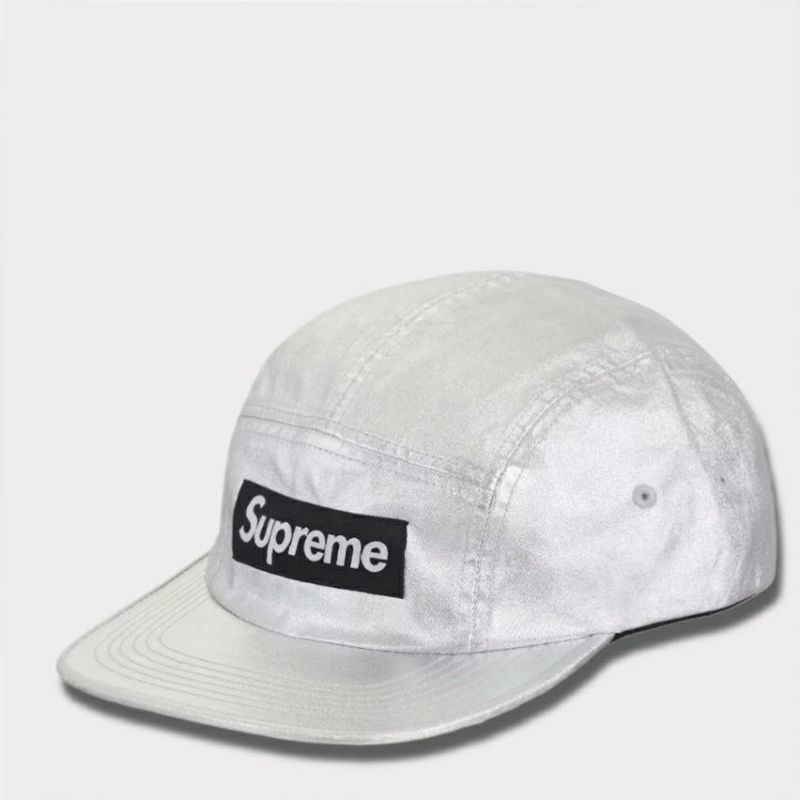 Supreme シュプリーム 2025SS Washed Chino Twill Camp Cap ウォッシュチノツイルキャンプキャップ シルバー