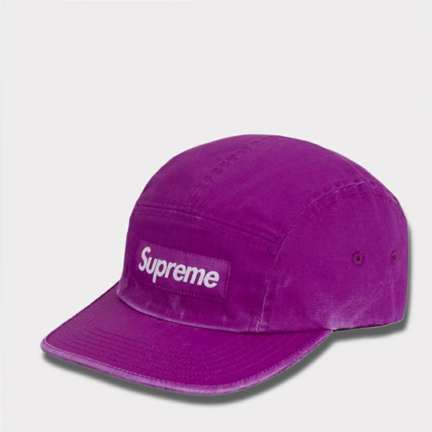 Supreme シュプリーム 2025SS Washed Chino Twill Camp Cap ウォッシュチノツイルキャンプキャップ ブライトパープル
