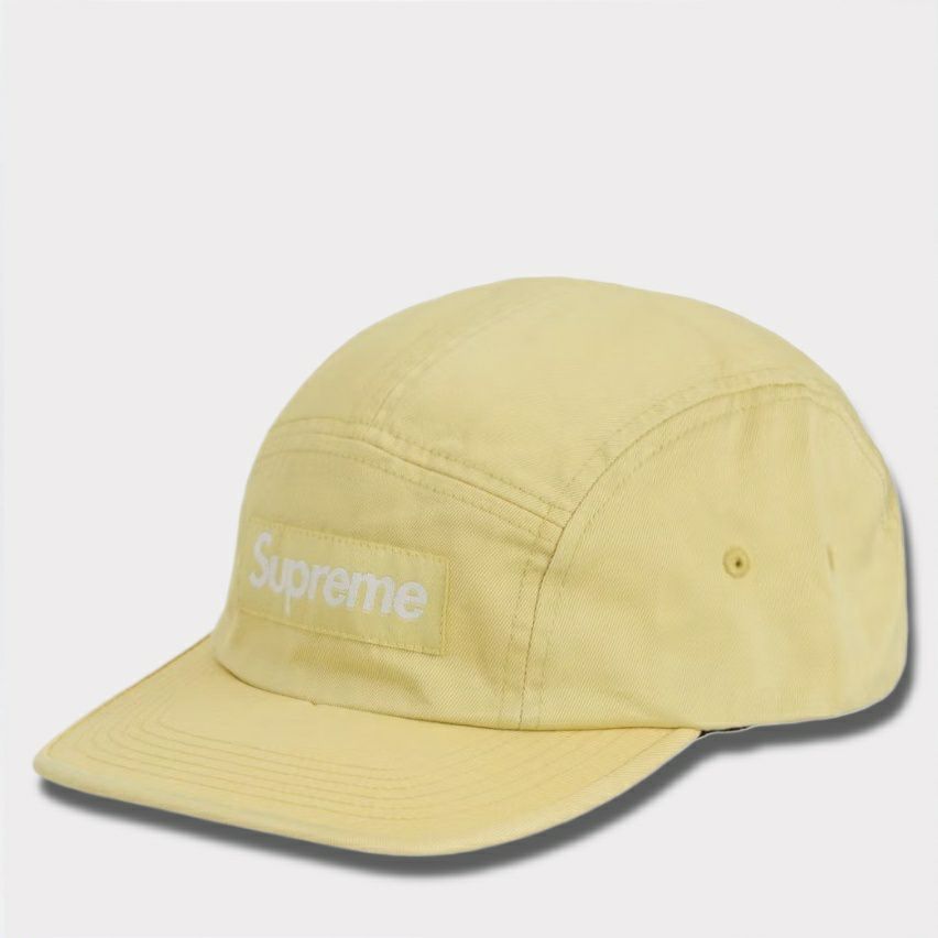Supreme シュプリーム 2025SS Washed Chino Twill Camp Cap ウォッシュチノツイルキャンプキャップ ライトイエロー