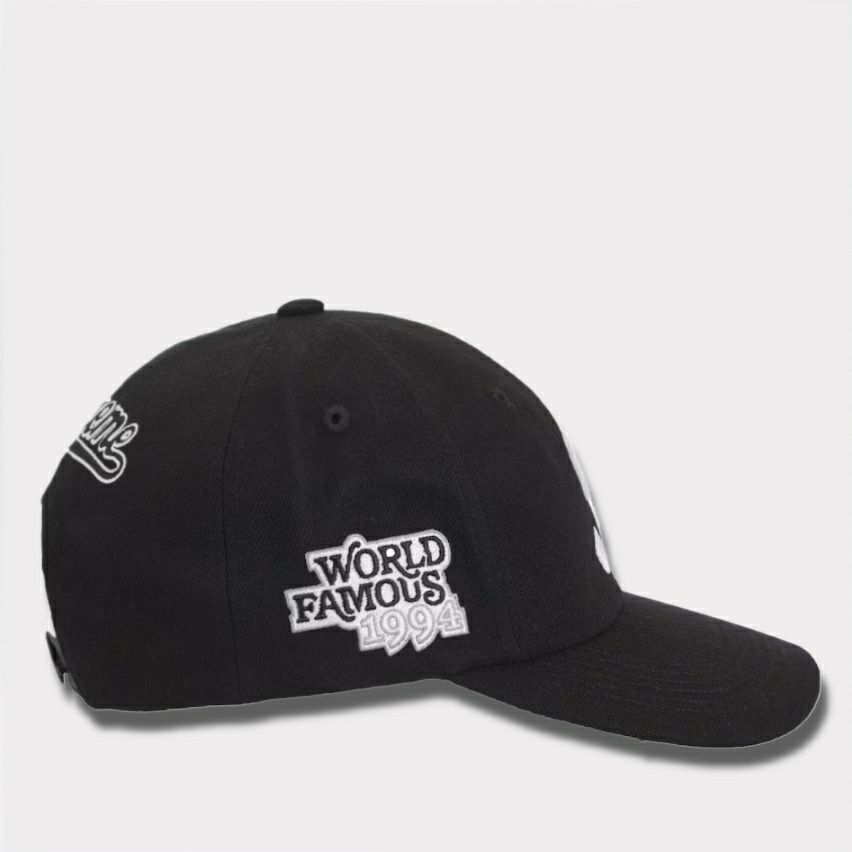 Supreme シュプリーム 2025SS World Famous S Logo 6Panel Cap ワールドフェイマスSロゴ6パネルキャップ ブラック 黒2