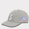 Supreme シュプリーム 2025SS World Famous S Logo 6Panel Cap ワールドフェイマスSロゴ6パネルキャップ グレー　灰