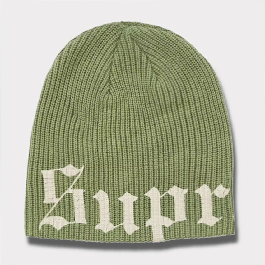 Supreme シュプリーム 2025SS Old English Printed Beanie オルドイングリッシュプリントビーニー ニット帽 グリーン