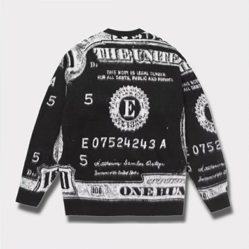 Supreme シュプリーム 2025SS Money Sweater マニーセーター ブラック　黒1