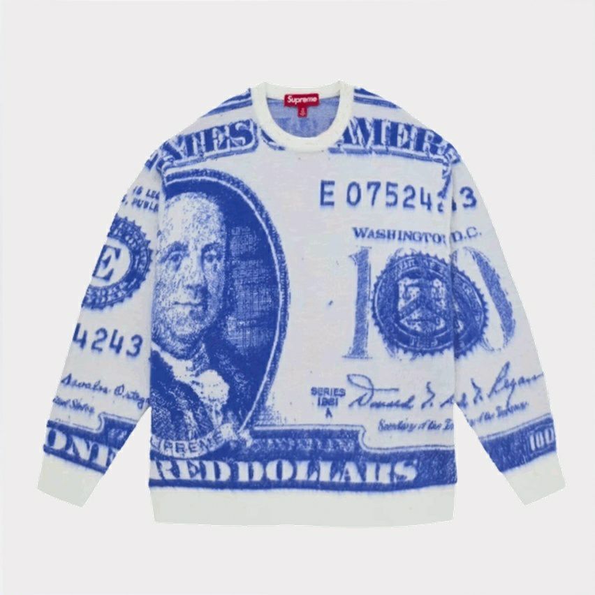Supreme シュプリーム 2025SS Money Sweater マニーセーター ホワイト 白