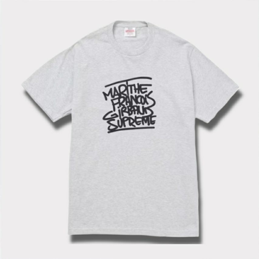Supreme シュプリーム 2025SS Marithe + Francois Girbaud Tee マリテ + フランソワ ジルボー Tシャツ アッシュグレー 灰