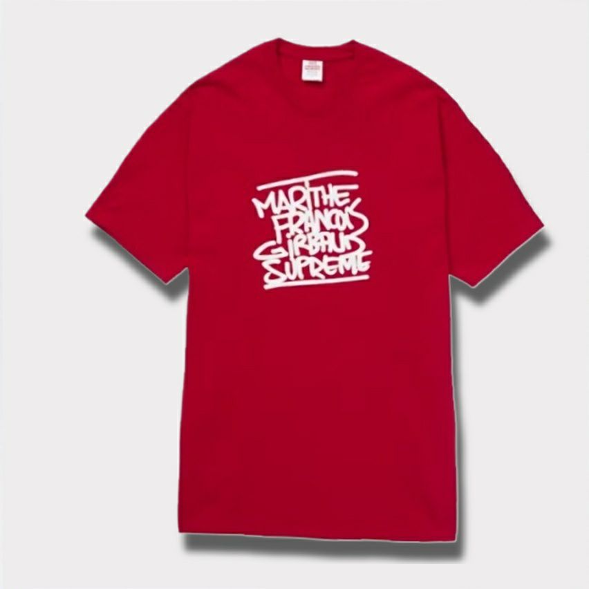  Supreme シュプリーム 2025SS Marithe + Francois Girbaud Tee マリテ + フランソワ ジルボー Tシャツ レッド　赤