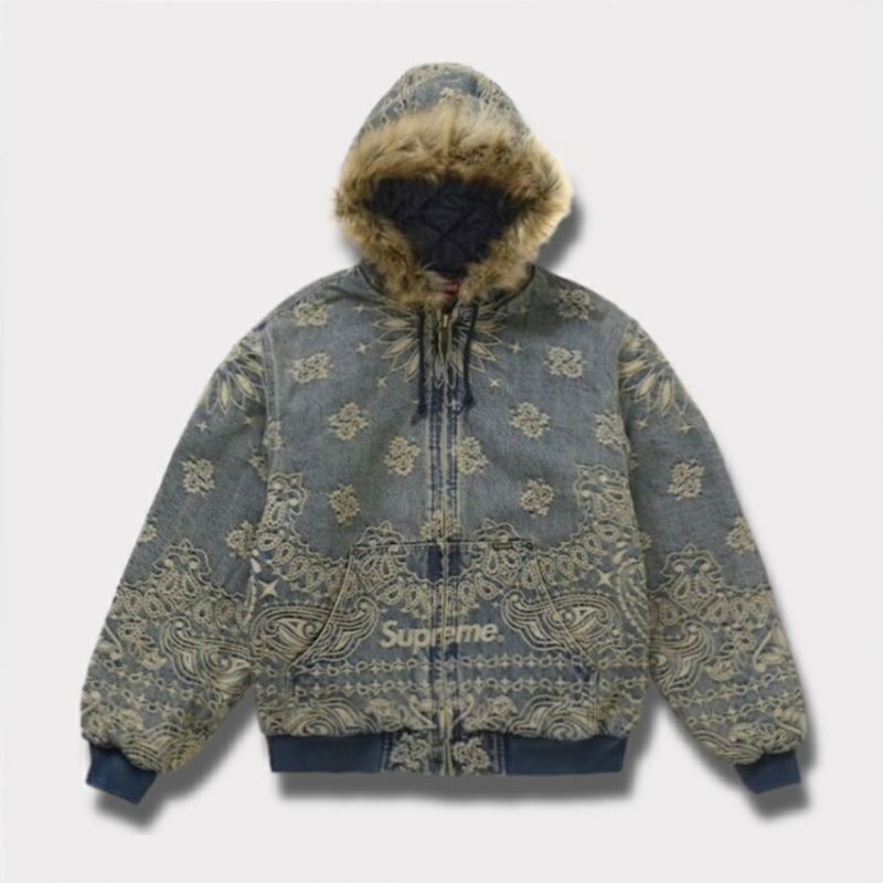 Supreme シュプリーム 2025SS Bandana Jacquard Denim Hooded Work