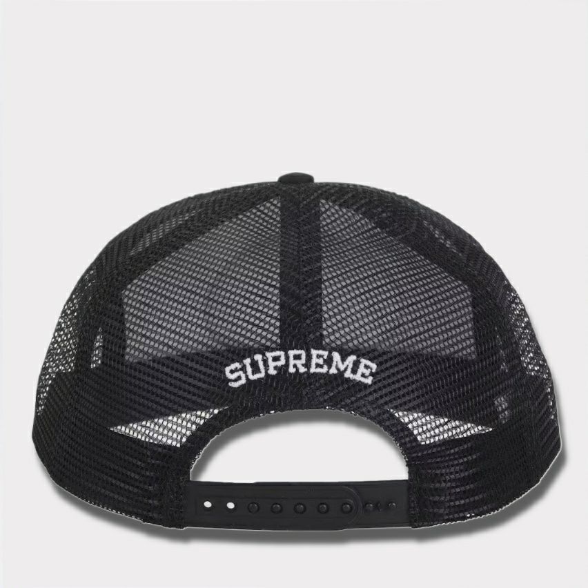 Supreme シュプリーム 2025SS Authorized Mesh Back 5Panel Cap オーソライズメッシュバック5パネルキャップ ブラック 黒1