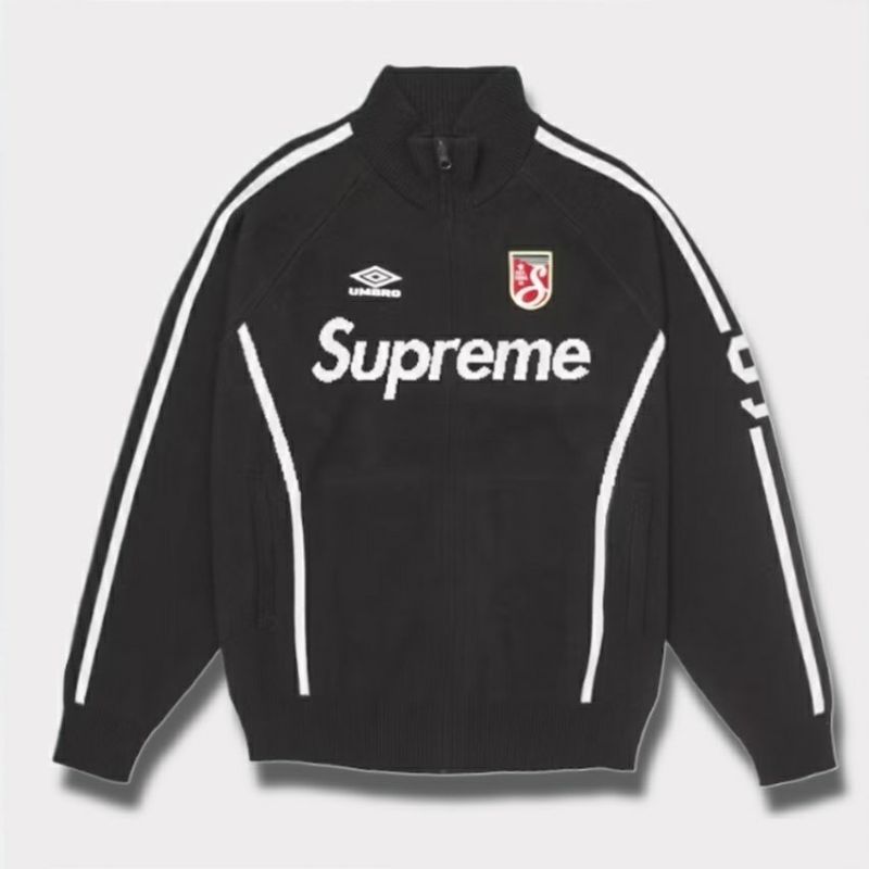 Supreme シュプリーム 2025SS Umbro Zip Up Sweater アンブロジップアップセーター ブラック 黒