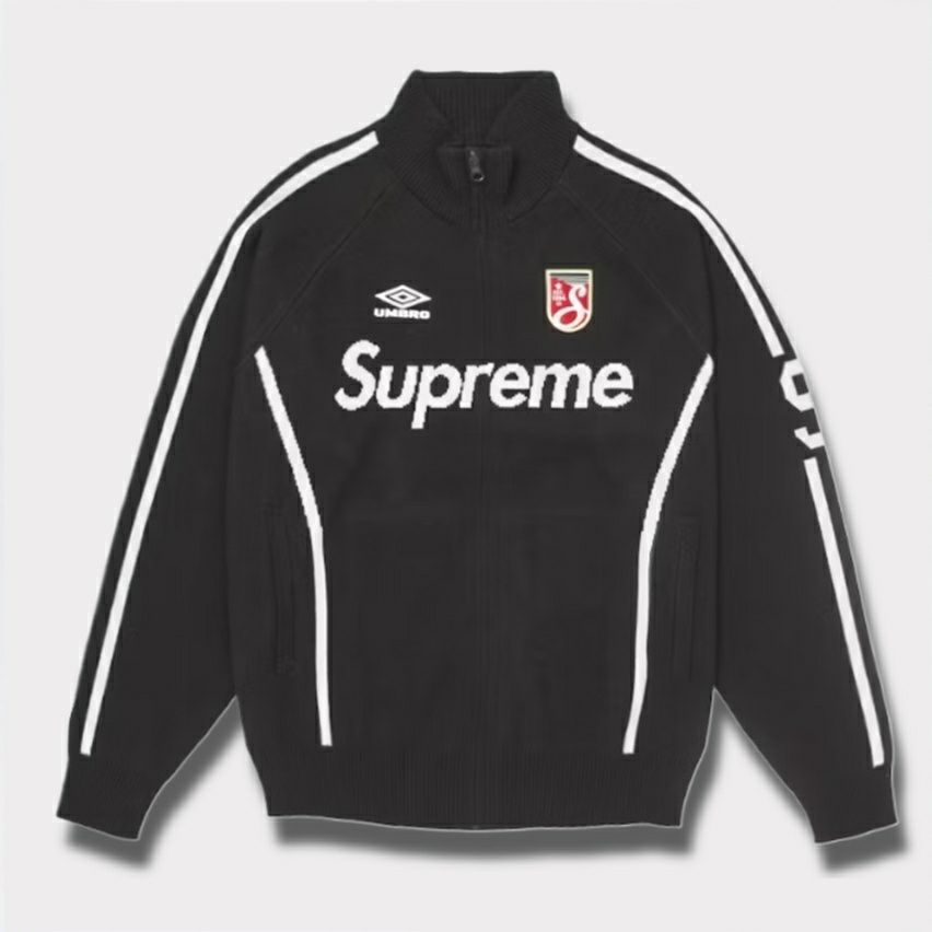 Supreme シュプリーム 2025SS Umbro Zip Up Sweater アンブロジップアップセーター ブラック 黒
