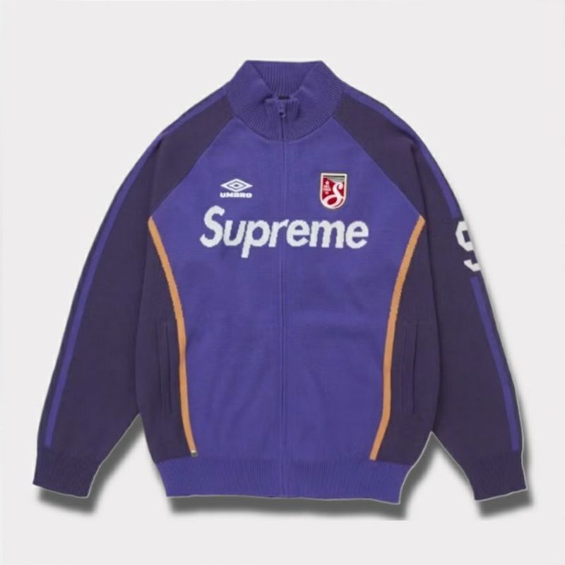 Supreme シュプリーム 2025SS Umbro Zip Up Sweater アンブロジップアップセーター　パープル