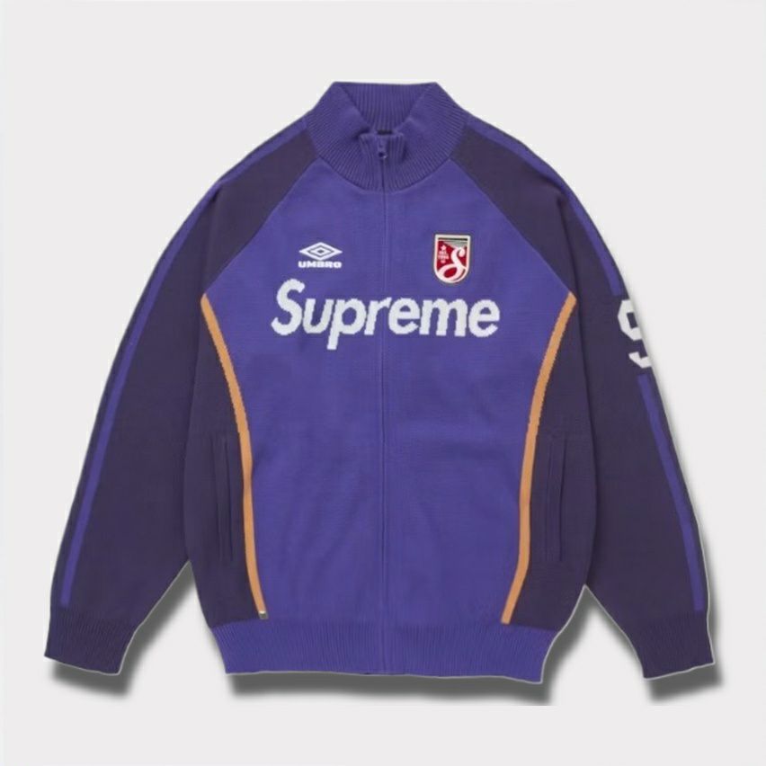 Supreme シュプリーム 2025SS Umbro Zip Up Sweater アンブロジップアップセーター　パープル