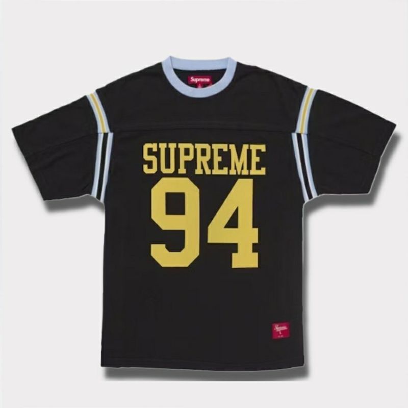 Supreme シュプリーム 2025SS Split S/S Football Top スプリットショートスリーブフットボールトップ Tシャツ ブラック 黒