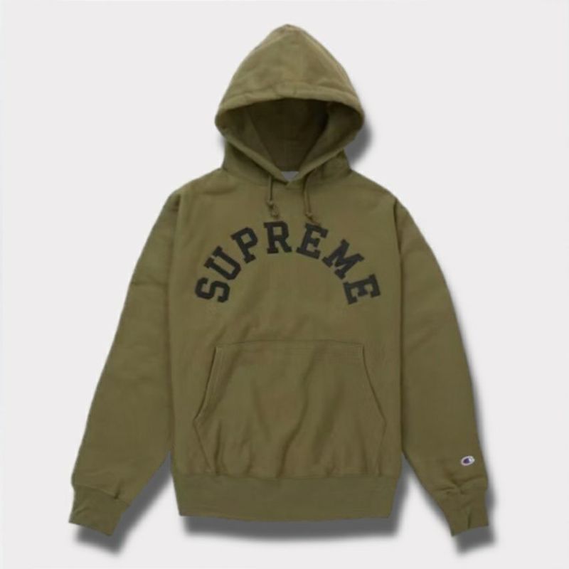 Supreme シュプリーム 2025SS Champion Hooded Sweatshirt チャンピオンフードパーカー オリーブ