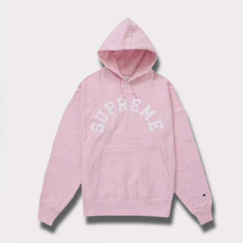 Supreme シュプリーム 2025SS Champion Hooded Sweatshirt チャンピオンフードパーカー ピンク