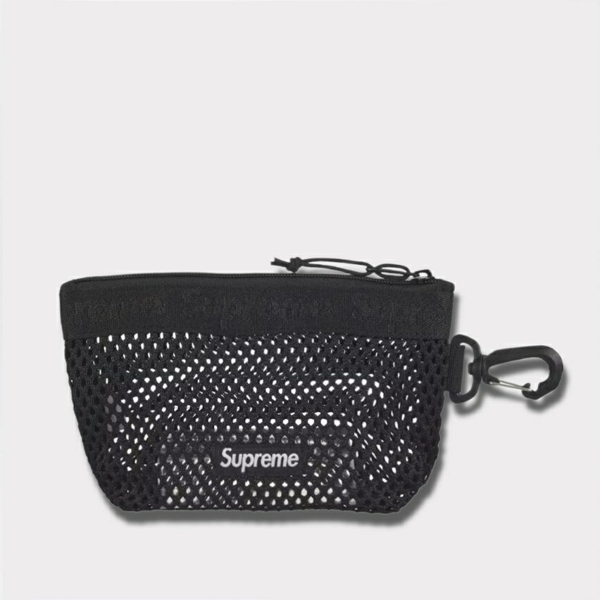 Supreme シュプリーム 2025SS Mesh Mini Pouch メッシュミニポーチ　ブラック 黒