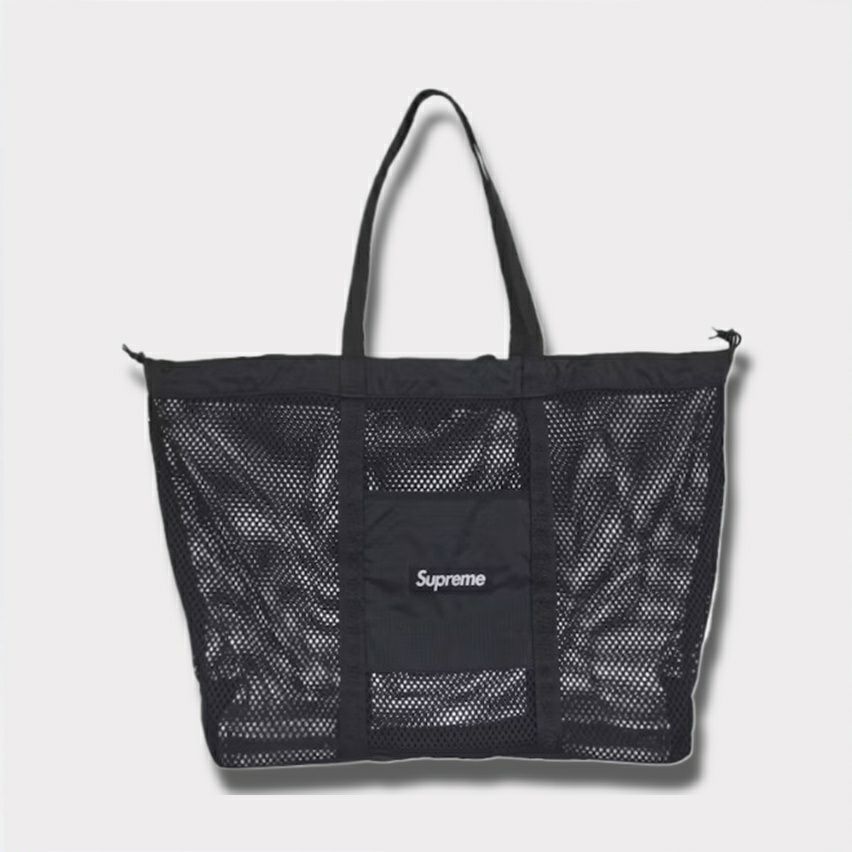 Supreme シュプリーム 2025SS Mesh Tote Bag メッシュトートバッグ ブラック 黒