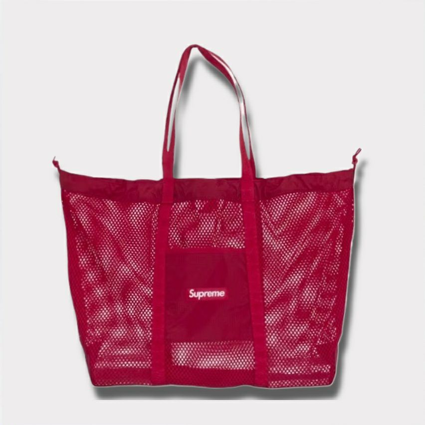  Supreme シュプリーム 2025SS Mesh Tote Bag メッシュトートバッグ レッド 赤