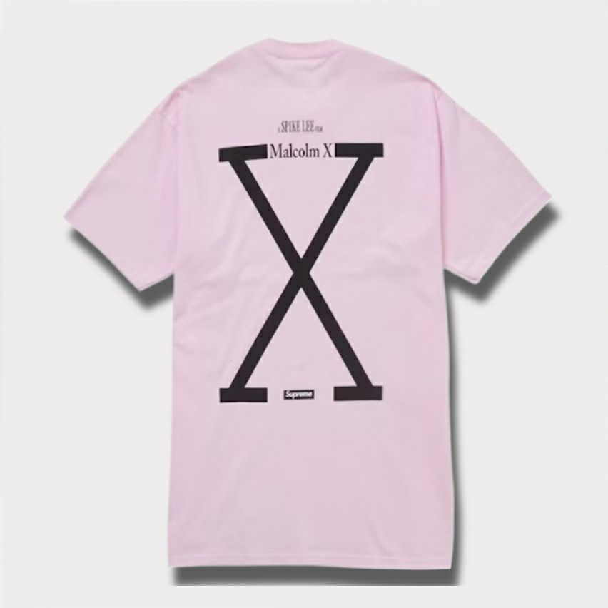 Supreme シュプリーム 2025SS 40 Acres Malcolm X Tee　40エーカーズマルコム X Tシャツ　ライトピンク