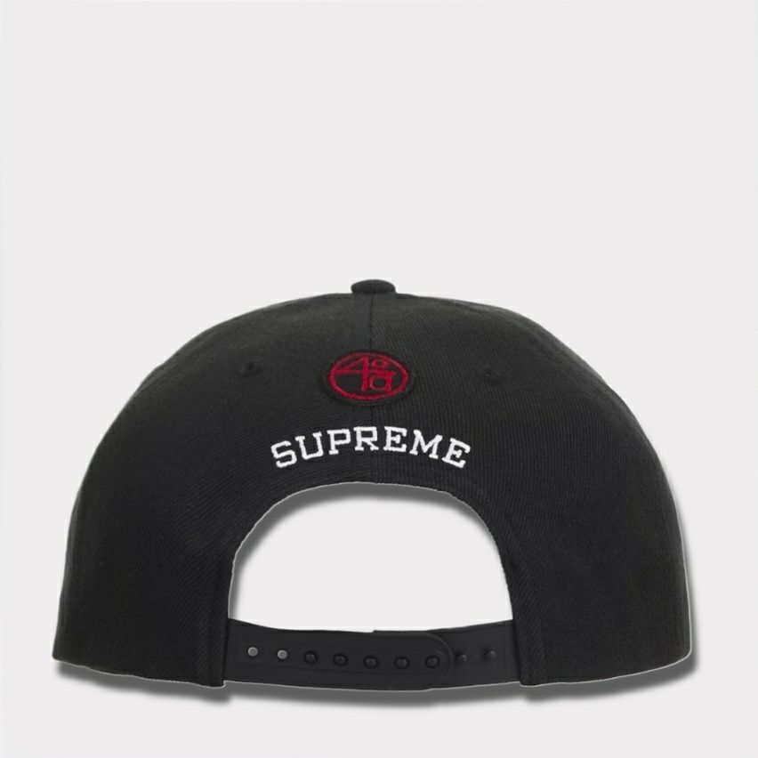 Supreme シュプリーム 2025SS　40 Acres Clockers 6-Panel Cap 40エーカーズクロッカー6パネルキャップ ブラック　1