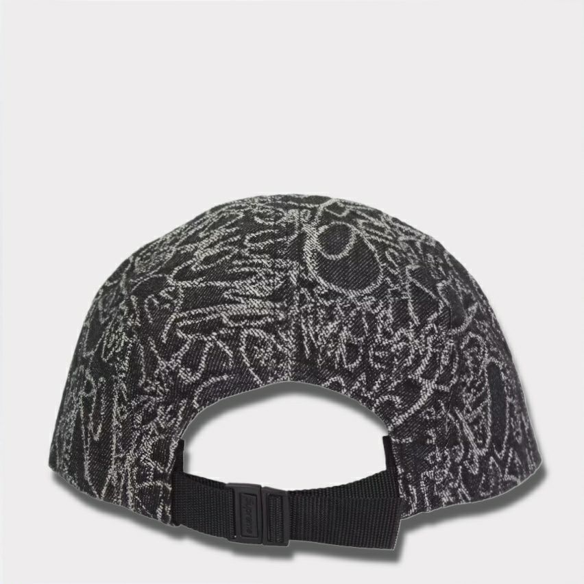Supreme シュプリーム 2025SS Handwriting Denim Camp Cap　ハンドライティングデニムキャンプキャップ　ブラック 黒1