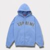Supreme シュプリーム 2025SS B.B. Simon Zip Up Hooded Sweatshirt　ビービーサイモンジップアップフードスウェットパーカー　ライトブルー