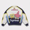 Supreme シュプリーム 2025SS SpongeBob SquarePants Jeff Hamilton Racing Jacket スポンジボブスクエアパンツジェフハミルトンレーシングジャケット　ホワイト 白1