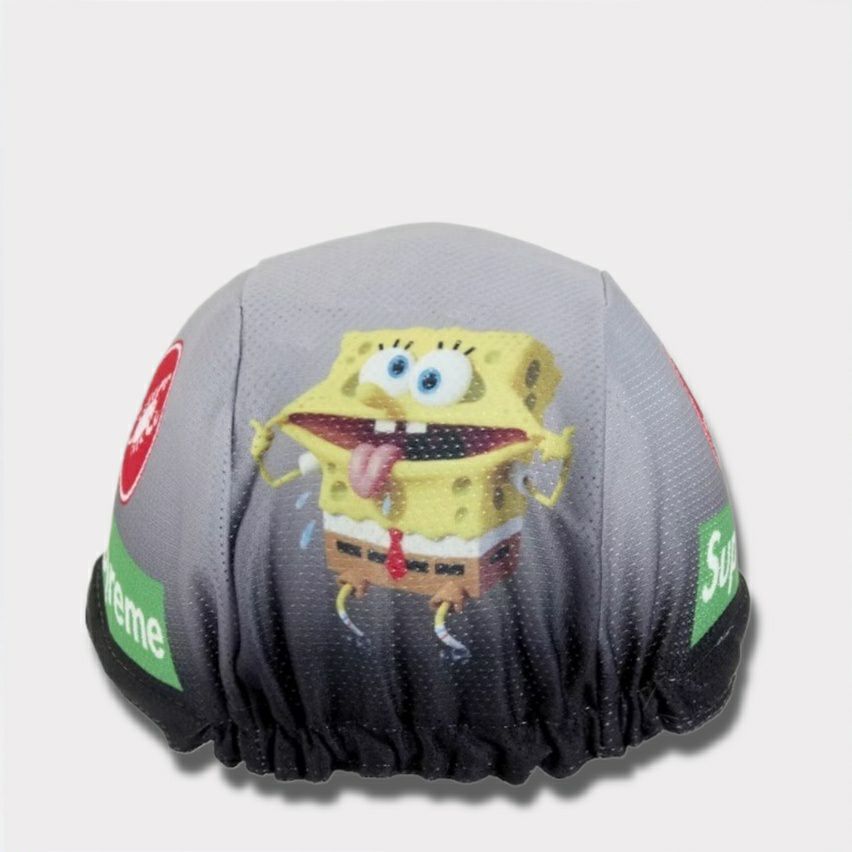 Supreme シュプリーム 2025SS SpongeBob SquarePants Castelli Cycling Cap　スポンジボブスクエアパンツカステリ サイクリングキャップ　ブラック 黒1