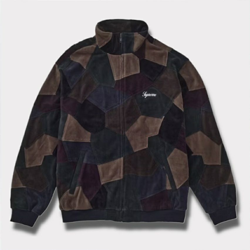 Supreme シュプリーム 2025SS Patchwork Velour Track Jacket パッチ  