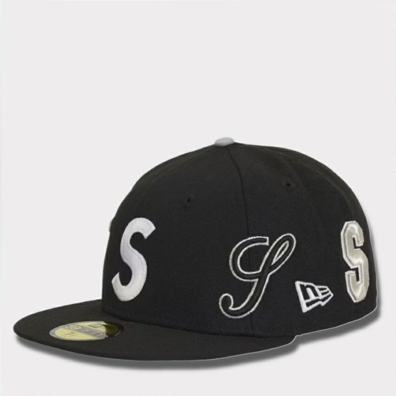  Supreme シュプリーム 2025SS Multi S Logo New Era Cap マルチSロゴニューエラキャップ ブラック 黒