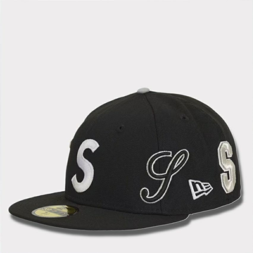  Supreme シュプリーム 2025SS Multi S Logo New Era Cap マルチSロゴニューエラキャップ ブラック 黒
