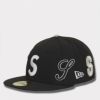  Supreme シュプリーム 2025SS Multi S Logo New Era Cap マルチSロゴニューエラキャップ ブラック 黒
