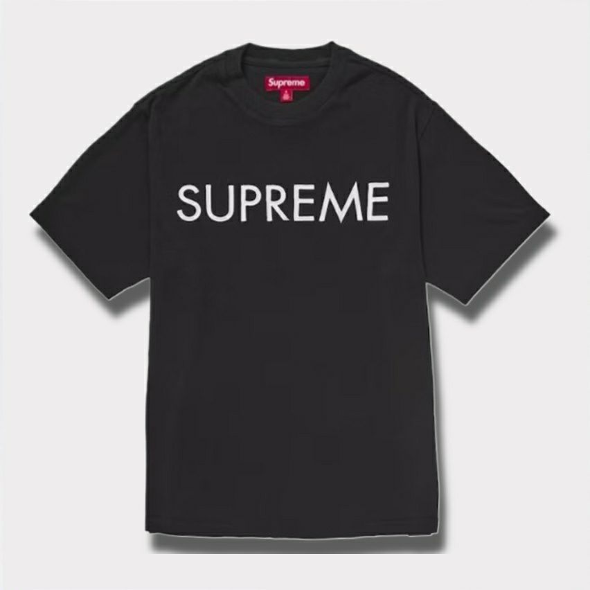 Supreme シュプリーム 2025SS Capital S/S Top　キャピタルショートスリーブ トップTシャツ ブラック 黒